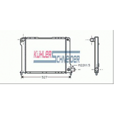 1703801 KUHLER SCHNEIDER Радиатор, охлаждение двигател
