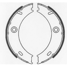 BS1129 QUINTON HAZELL Комплект тормозных колодок, стояночная тормозная с