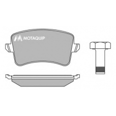 LVXL1387 MOTAQUIP Комплект тормозных колодок, дисковый тормоз