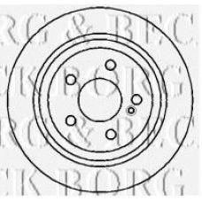 BBD4353 BORG & BECK Тормозной диск