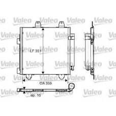 818013 VALEO Конденсатор, кондиционер