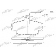 PBP720 PATRON Комплект тормозных колодок, дисковый тормоз