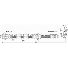 FBH6293 FIRST LINE Тормозной шланг