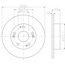 8DD 355 112-461 HELLA Тормозной диск