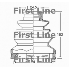 FCB2648 FIRST LINE Пыльник, приводной вал