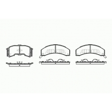 0559 00 KAWE Комплект тормозных колодок, дисковый тормоз