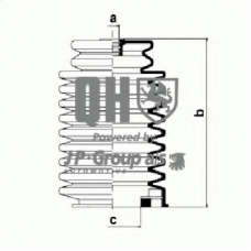 1244701419 Jp Group Комплект пылника, рулевое управление