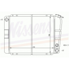 63510 NISSENS Радиатор, охлаждение двигателя