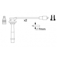 0 986 357 263 BOSCH Комплект проводов зажигания