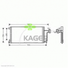 94-6389 KAGER Конденсатор, кондиционер