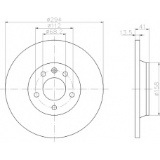 8DD 355 106-651 HELLA PAGID Тормозной диск