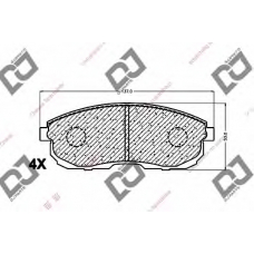 BP1483 DJ PARTS Комплект тормозных колодок, дисковый тормоз