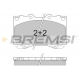 BP2898 BREMSI Комплект тормозных колодок, дисковый тормоз