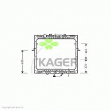 31-2134 KAGER Радиатор, охлаждение двигателя