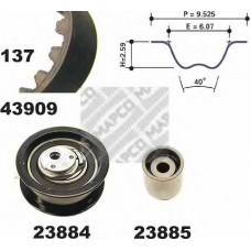 73808 MAPCO Комплект ремня грм