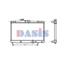 210045N AKS DASIS Радиатор, охлаждение двигателя