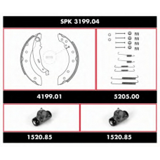 SPK 3199.04 REMSA Комплект тормозов, барабанный тормозной механизм