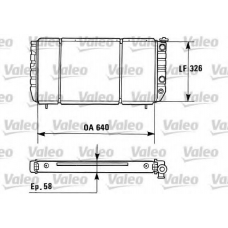 730428 VALEO Радиатор, охлаждение двигателя