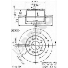 BS 7949 BRECO Тормозной диск