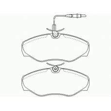 P 68 026 BREMBO Комплект тормозных колодок, дисковый тормоз