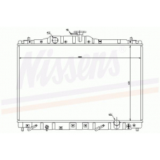 63313 NISSENS Радиатор, охлаждение двигателя