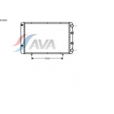 RT2093 AVA Радиатор, охлаждение двигателя