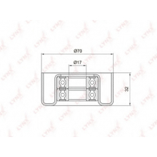 PB-5029 LYNX Ролик натяжителя / приводной ремень