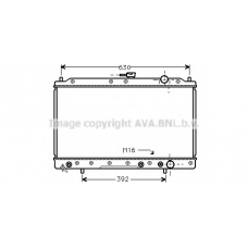MTA2046 AVA Радиатор, охлаждение двигателя