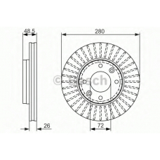 0 986 479 353 BOSCH Тормозной диск