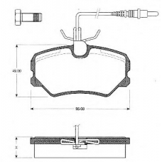 BLF1007 QUINTON HAZELL Комплект тормозных колодок, дисковый тормоз