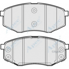 PAD1767 APEC Комплект тормозных колодок, дисковый тормоз