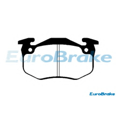 5501223728 EUROBRAKE Комплект тормозных колодок, дисковый тормоз