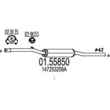 01.55850 MTS Средний глушитель выхлопных газов
