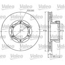 187108 VALEO Тормозной диск