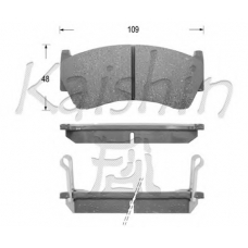 FK1227 KAISHIN Комплект тормозных колодок, дисковый тормоз