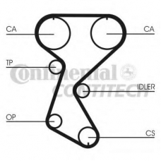 CT760 CONTITECH Ремень ГРМ