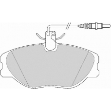 FD6612N NECTO Комплект тормозных колодок, дисковый тормоз