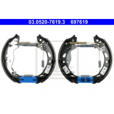 03.0520-7619.3 ATE Комплект тормозных колодок