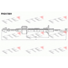 FKS17001 FTE Трос, управление сцеплением