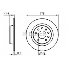 0 986 479 B74 BOSCH Тормозной диск