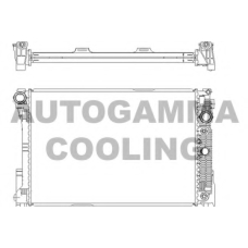 105215 AUTOGAMMA Радиатор, охлаждение двигателя