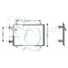 CO0269 EQUAL QUALITY Конденсатор, кондиционер