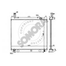 319040 SOMORA Радиатор, охлаждение двигателя