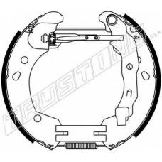 6396 TRUSTING Комплект тормозных колодок