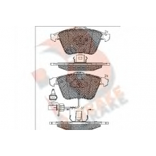 RB1654 R BRAKE Комплект тормозных колодок, дисковый тормоз