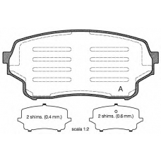 BPA1166.01 OPEN PARTS Комплект тормозных колодок, дисковый тормоз