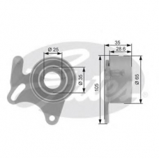 T41151 GATES Натяжной ролик, ремень грм