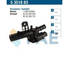 5351883 FAE Термостат, охлаждающая жидкость