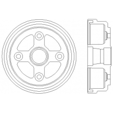 MBD106 MINTEX Тормозной барабан