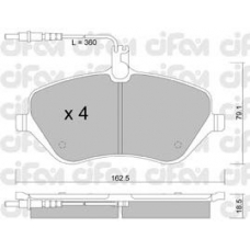 822-601-0 CIFAM Комплект тормозных колодок, дисковый тормоз